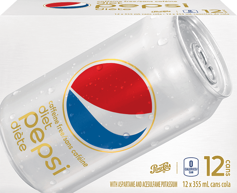 Caffeine Free Diet Pepsi 12x355ml | Pepsi.ca